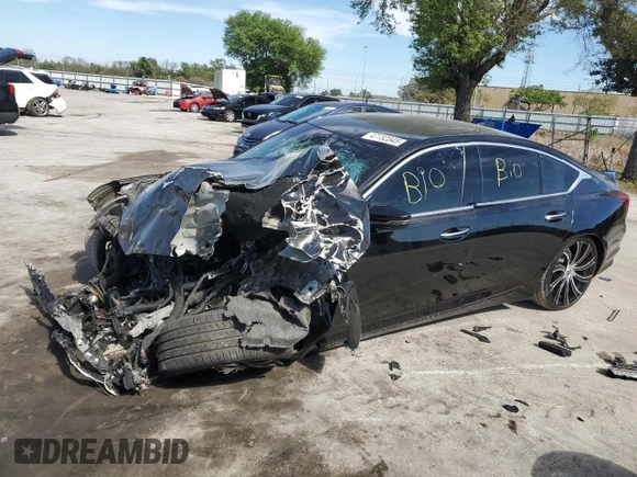 2023 Cadillac CT5 Premium Luxury with VIN 1G6DN5RK0P0134086, listed as a Copart auction lot 47732345 with Not provided miles and Non repairable. Bid and sale history available at DreamBid. Image 1.