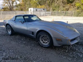 1981 Chevrolet Corvette with VIN 1G1AY8765BS402764, listed as a Copart auction lot 75602154 with 16,682 mi miles and Salvage Title. Bid and sale history available at carsss.com. Image 4.