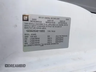 2008 Chevrolet Express Cargo Van with VIN 1GCGG25C481199553, listed as a IAAI auction lot 41508779 with 213,446 mi miles. Bid and sale history available at carsss.com. Image 9.