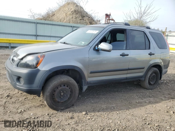 2006 Honda CR-V EX with VIN SHSRD78816U443453, listed as a Copart auction lot 53870575 with 156,652 mi miles and Salvage Title. Bid and sale history available at carsss.com. Image 1.
