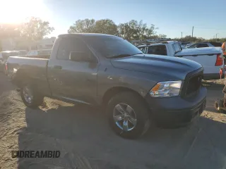 2013 Ram 1500 Tradesman with VIN 3C6JR6AP0DG572591, listed as a Copart auction lot 79897204 with 160,626 mi miles and Salvage title. Bid and sale history available at DreamBid. Image 4.
