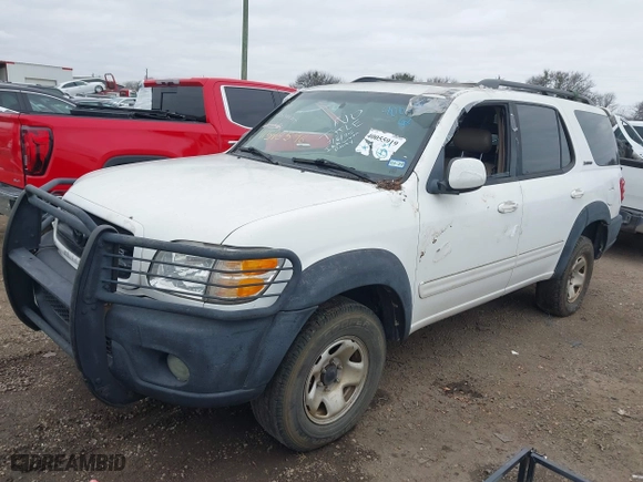2003 Toyota Sequoia Limited with VIN 5TDBT48A03S204447, listed as a IAAI auction lot 41548596 with 1 mi miles. Bid and sale history available at carsss.com. Image 2.
