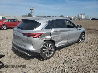 2021 Infiniti QX50 Luxe с VIN 3PCAJ5BA9MF106345, выставлен на аукционе Copart как лот 56383605 с пробегом 40 815 миль миль и Списание • Salvage title. История ставок и продаж доступна на DreamBid. Изображение 3.