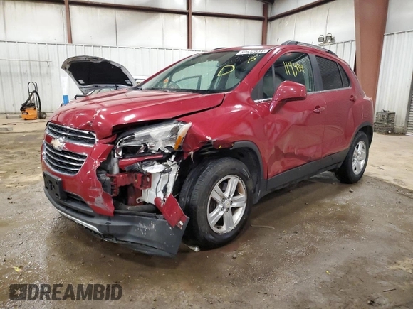 2015 Chevrolet Trax LT with VIN KL7CJLSB8FB070320, listed as a Copart auction lot 80632834 with 119,434 mi miles and Clean Title. Bid and sale history available at carsss.com. Image 1.