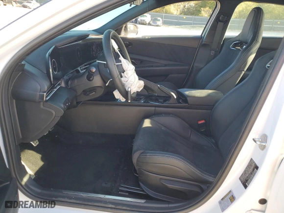 2023 Hyundai Elantra N with VIN KMHLW4AK5PU014560, listed as a Copart auction lot 76292834 with 47,215 mi miles and Salvage Title. Bid and sale history available at carsss.com. Image 7.