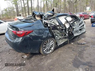 2018 Infiniti Q50 Luxe with VIN JN1EV7AP1JM362931, listed as a IAAI auction lot 41667394 with Not Provided miles and . Bid and sale history available at DreamBid. Image 4.