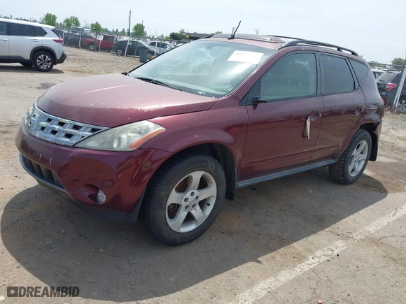 2005 Nissan Murano SL with VIN JN8AZ08WX5W435121, listed as a IAAI auction lot 42115918 with 265,585 mi miles. Bid and sale history available at carsss.com. Image 2.