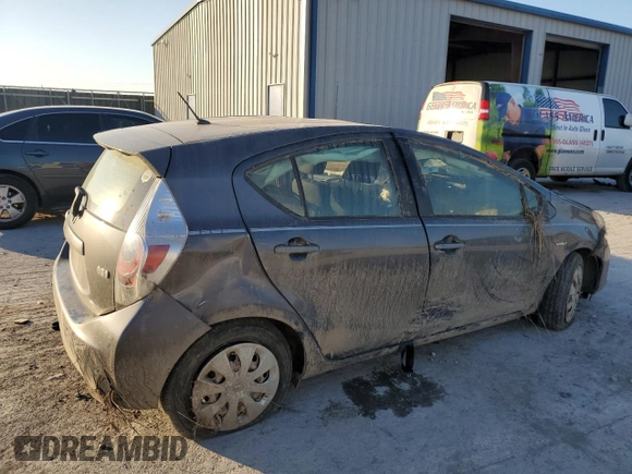 2012 Toyota Prius c One with VIN JTDKDTB39C1504910, listed as a Copart auction lot 83626314 with Not Provided miles and Salvage Title. Bid and sale history available at carsss.com. Image 3.