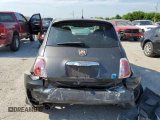 2015 FIAT 500 Abarth with VIN 3C3CFFFH8FT689961, listed as a Copart auction lot 61400335 with 115,665 mi miles and Salvage title. Bid and sale history available at DreamBid. Image 6.