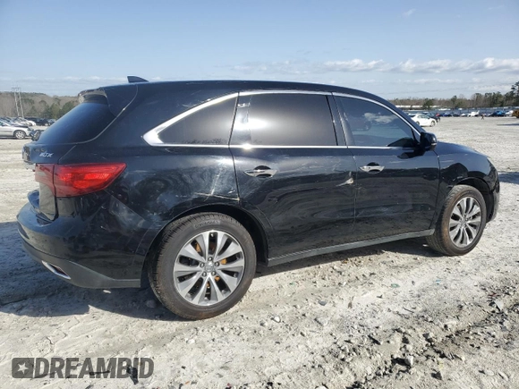 2016 Acura MDX w/Tech with VIN 5FRYD3H44GB008791, listed as a Copart auction lot 49749065 with 141,170 mi miles and Salvage Title. Bid and sale history available at carsss.com. Image 3.