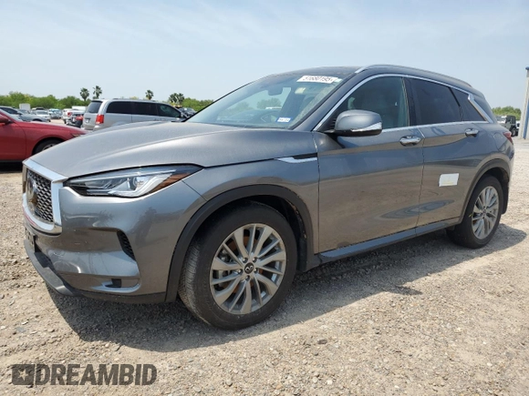 2023 Infiniti QX50 Luxe с VIN 3PCAJ5BA1PF114041, выставлен на аукционе Copart как лот 51680195 с пробегом 15 096 миль миль и Списание • Salvage title. История ставок и продаж доступна на DreamBid. Изображение 1.