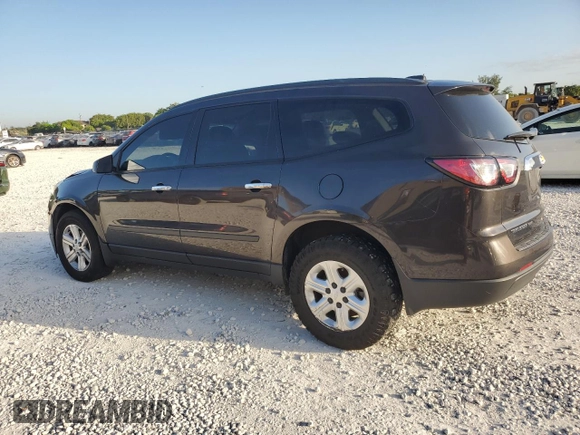 2017 Chevrolet Traverse LS with VIN 1GNKVFED7HJ107374, listed as a Copart auction lot 57341765 with 91,907 mi miles and Salvage title. Bid and sale history available at DreamBid. Image 2.