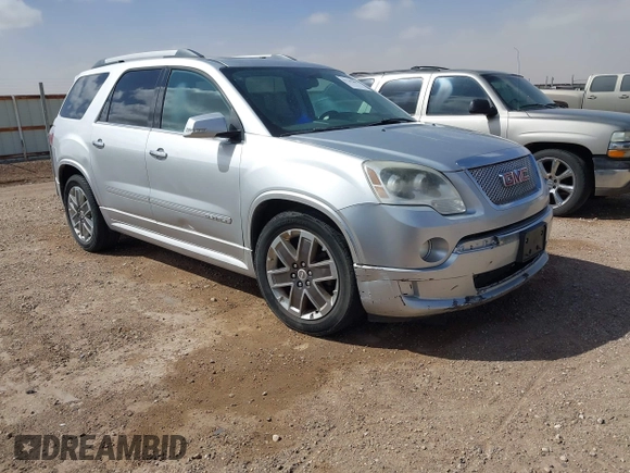 2011 GMC Acadia Denali with VIN 1GKKRTED5BJ402089, listed as a IAAI auction lot 41787001 with 165,030 mi miles and . Bid and sale history available at DreamBid. Image 1.