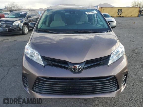 2019 Toyota Sienna L with VIN 5TDZZ3DC4KS976558, listed as a Copart auction lot 47475805 with 55,488 mi miles and Non Repairable. Bid and sale history available at carsss.com. Image 5.