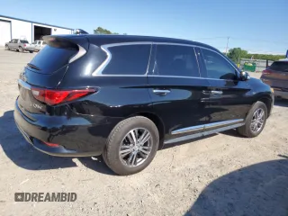 2020 Infiniti QX60 Luxe with VIN 5N1DL0MM9LC522551, listed as a Copart auction lot 53838605 with 52,977 mi miles and Salvage Title. Bid and sale history available at DreamBid. Image 3.