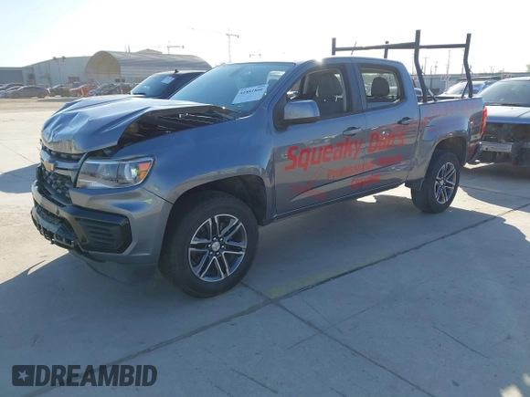 2021 Chevrolet Colorado 2WD Work Truck z VIN 1GCGSBEA4M1109275, wystawiony jako IAAI lot #41881866 z przebiegiem 62 077 mil mil oraz . Historia ofert i sprzedaży dostępna na DreamBid. Obrazek 19.
