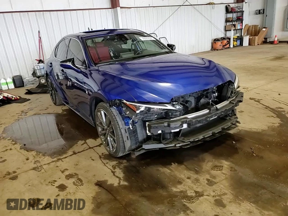 2022 Lexus IS 350 F Sport with VIN JTHGZ1E29N5025881, listed as a Copart auction lot 49969045 with 26,300 mi miles and Salvage title. Bid and sale history available at DreamBid. Image 14.