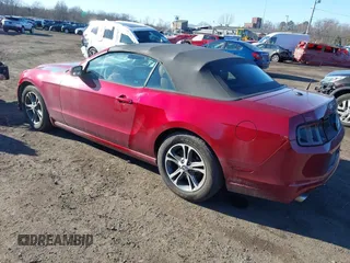 2014 Ford Mustang V6 with VIN 1ZVBP8EMXE5228061, listed as a IAAI auction lot 41603552 with 118,011 mi miles. Bid and sale history available at carsss.com. Image 3.
