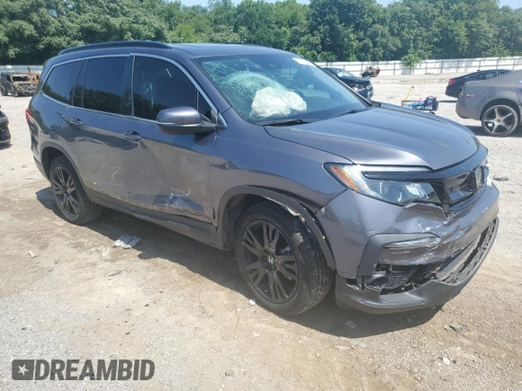 2021 Honda Pilot Special Edition with VIN 5FNYF6H23MB064213, listed as a Copart auction lot 61631285 with 18,950 mi miles and Salvage title. Bid and sale history available at DreamBid. Image 4.
