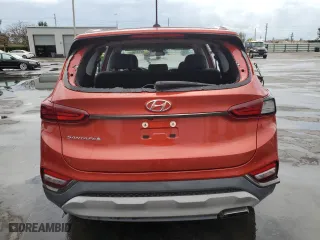 2019 Hyundai Santa Fe SE with VIN 5NMS23AD4KH096160, listed as a Copart auction lot 52177085 with 129,375 mi miles and Clean Title. Bid and sale history available at carsss.com. Image 6.