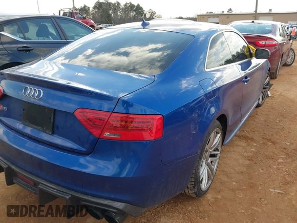 2015 Audi S5 Premium Plus with VIN WAUCGAFRXFA012905, listed as a IAAI auction lot 41408774 with 66,372 mi miles. Bid and sale history available at carsss.com. Image 4.