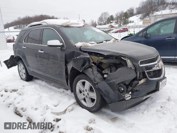 2014 Chevrolet Equinox LTZ with VIN 2GNFLHE39E6350753, listed as a IAAI auction lot 41356892 with 128,410 mi miles. Bid and sale history available at carsss.com. Image 1.