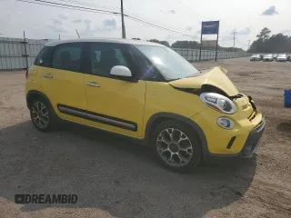 2014 FIAT 500L Trekking with VIN ZFBCFADH3EZ010061, listed as a Copart auction lot 59263115 with 98,207 mi miles and Salvage title. Bid and sale history available at DreamBid. Image 4.