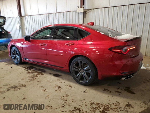 2021 Acura TLX w/A-Spec Package with VIN 19UUB6F59MA006480, listed as a Copart auction lot 86082704 with 59,683 mi miles and Salvage Title. Bid and sale history available at carsss.com. Image 2.