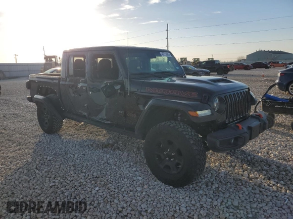 2020 Jeep Gladiator Mojave z VIN 1C6JJTEG9LL205738, wystawiony jako Copart lot #48773085 z przebiegiem 18 649 mil mil oraz Szkoda całkowita • Salvage title. Historia ofert i sprzedaży dostępna na DreamBid. Obrazek 4.