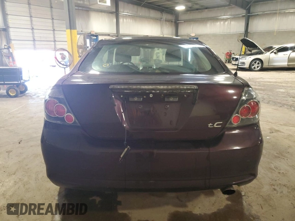 2008 Scion tC Spec with VIN JTKDE167580265188, listed as a Copart auction lot 65693115 with 156,502 mi miles and Salvage title. Bid and sale history available at DreamBid. Image 6.