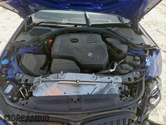 2023 BMW 3 Series 330i with VIN 3MW69FF00P8D04288, listed as a Copart auction lot 57181315 with 35,461 mi miles and Salvage title. Bid and sale history available at DreamBid. Image 11.