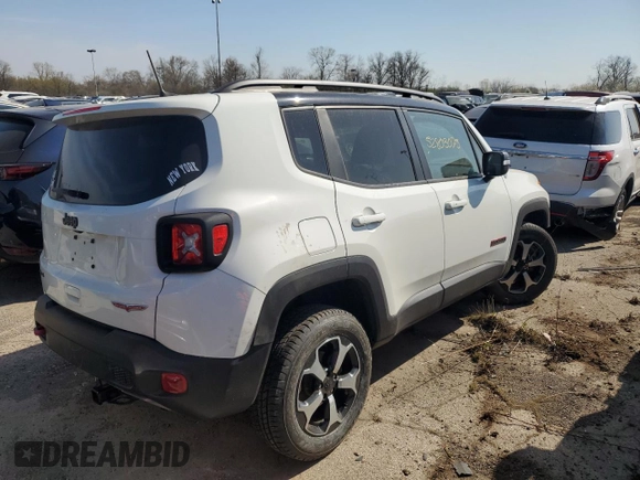 2020 Jeep Renegade Trailhawk with VIN ZACNJBC19LPL09240, listed as a Copart auction lot 52803075 with 70,698 mi miles and Non repairable. Bid and sale history available at DreamBid. Image 3.