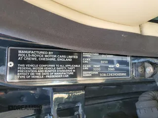 2001 Bentley Arnage with VIN SCBLC31E31CX05992, listed as a Copart auction lot 60462974 with 253,028 mi miles and Salvage Title. Bid and sale history available at DreamBid. Image 12.