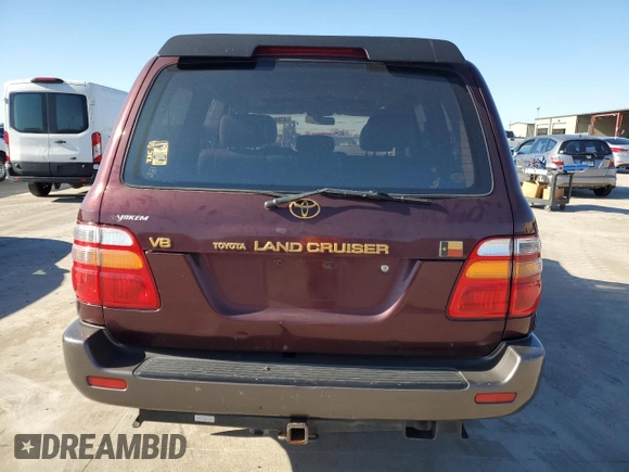 1999 Toyota Land Cruiser z VIN JT3HT05J4X0044917, wystawiony jako Copart lot #47044325 z przebiegiem Nie podano mil oraz Czysty tytuł • Clean title. Historia ofert i sprzedaży dostępna na DreamBid. Obrazek 6.