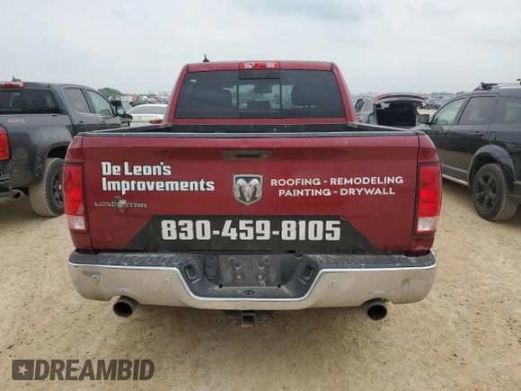 2015 Ram 1500 Outdoorsman with VIN 1C6RR6LTXFS566614, listed as a Copart auction lot 51367015 with 93,490 mi miles and Clean title. Bid and sale history available at DreamBid. Image 6.