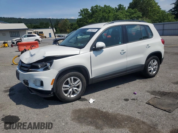 2017 Volkswagen Tiguan S with VIN WVGBV7AX8HK016005, listed as a Copart auction lot 62390515 with 68,026 mi miles and Salvage title. Bid and sale history available at DreamBid. Image 1.