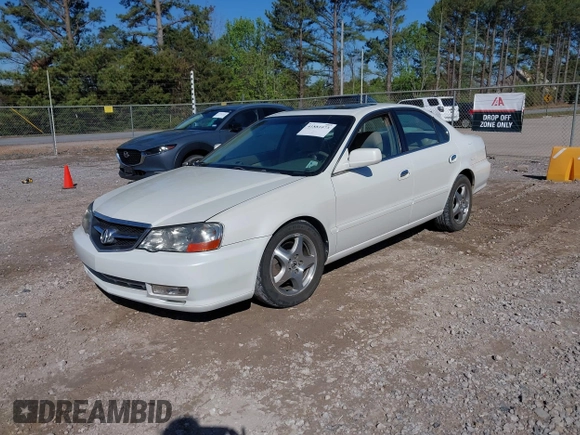 2003 Acura TL with VIN 19UUA56633A003918, listed as a IAAI auction lot 41881073 with 158,697 mi miles. Bid and sale history available at carsss.com. Image 2.