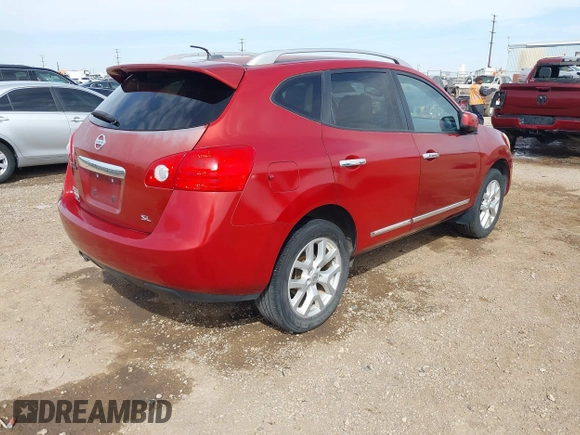 2012 Nissan Rogue S with VIN JN8AS5MT2CW267825, listed as a IAAI auction lot 41822891 with 128,407 mi miles. Bid and sale history available at carsss.com. Image 4.