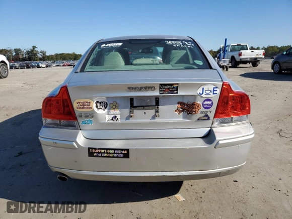 2007 Volvo S60 2.5L Turbo with VIN YV1RS592472641776, listed as a Copart auction lot 74963384 with 156,467 mi miles and Salvage Title. Bid and sale history available at carsss.com. Image 6.