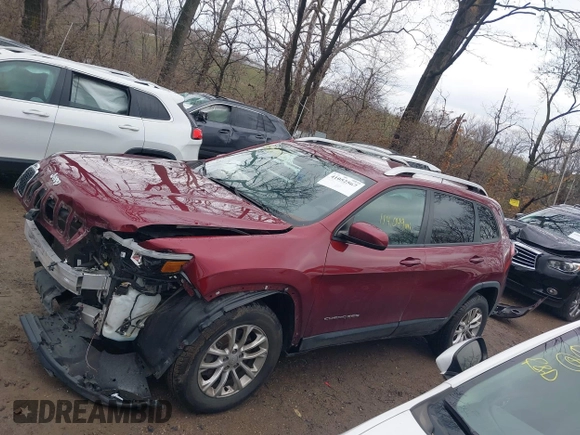 2020 Jeep Cherokee Latitude with VIN 1C4PJMCB3LD650308, listed as a IAAI auction lot 41052567 with 114,049 mi miles. Bid and sale history available at carsss.com. Image 15.