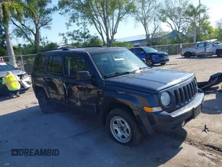 2014 Jeep Patriot Sport with VIN 1C4NJPBBXED911558, listed as a IAAI auction lot 42066449 with 107,208 mi miles. Bid and sale history available at carsss.com. Image 1.