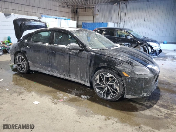 2024 Hyundai IONIQ 6 Limited with VIN KMHM54AC1RA074257, listed as a Copart auction lot 42086145 with 5,793 mi miles and Salvage Title. Bid and sale history available at carsss.com. Image 4.