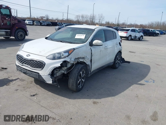 2020 Kia Sportage LX with VIN KNDPMCAC2L7776669, listed as a IAAI auction lot 41810620 with 186,599 mi miles and . Bid and sale history available at carsss.com. Image 16.