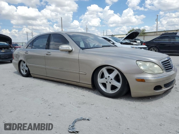 2004 Mercedes-Benz S-Class 5.0L with VIN WDBNG75JX4A420200, listed as a Copart auction lot 69535384 with 0 mi miles and Clean Title. Bid and sale history available at carsss.com. Image 4.