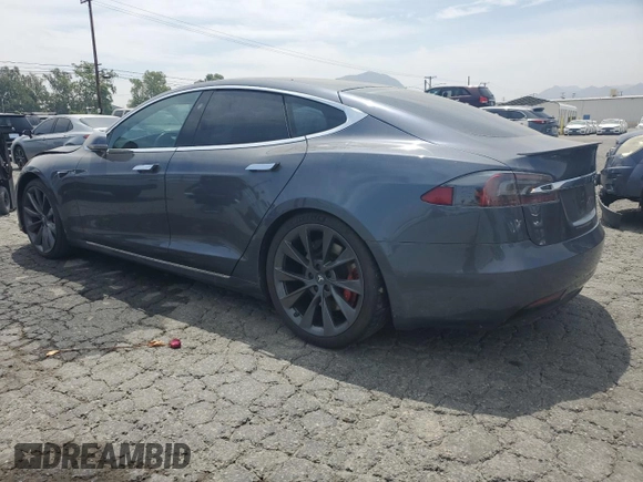 2018 Tesla Model S 75D with VIN 5YJSA1E40JF297040, listed as a Copart auction lot 57997045 with 113,503 mi miles and Salvage title. Bid and sale history available at DreamBid. Image 2.