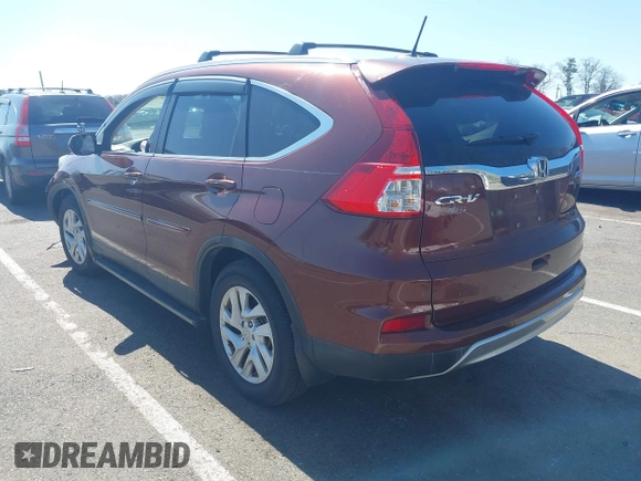 2015 Honda CR-V EX-L with VIN 2HKRM4H74FH616400, listed as a IAAI auction lot 42059162 with 120,636 mi miles and . Bid and sale history available at DreamBid. Image 3.