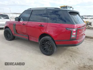 2017 Land Rover Range Rover with VIN SALGS2FE3HA331421, listed as a IAAI auction lot 42043328 with 105,421 mi miles and . Bid and sale history available at DreamBid. Image 3.