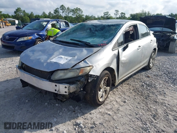 2013 Honda Civic LX with VIN 2HGFB2F57DH541438, listed as a IAAI auction lot 42442852 with Not provided miles and . Bid and sale history available at DreamBid. Image 17.
