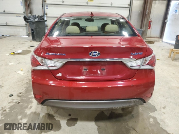 2012 Hyundai Sonata Hybrid with VIN KMHEC4A41CA033203, listed as a Copart auction lot 54415735 with 105,048 mi miles and Non Repairable. Bid and sale history available at DreamBid. Image 6.
