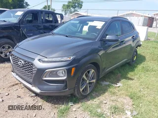 2019 Hyundai Kona Limited with VIN KM8K33A51KU384244, listed as a IAAI auction lot 42779449 with 61,195 mi miles and . Bid and sale history available at DreamBid. Image 2.